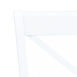 2 darab fehér tömör gumifa étkezőszék