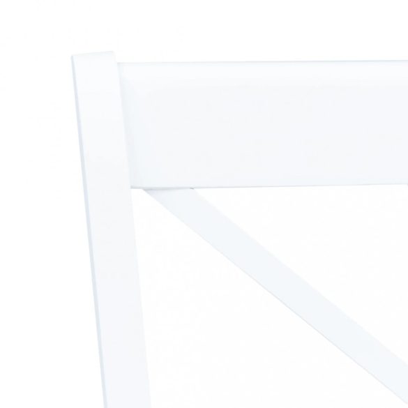 2 darab fehér tömör gumifa étkezőszék