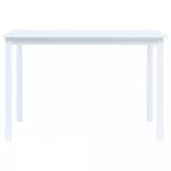 fehér tömör gumifa étkezőasztal 114 x 71 x 75 cm