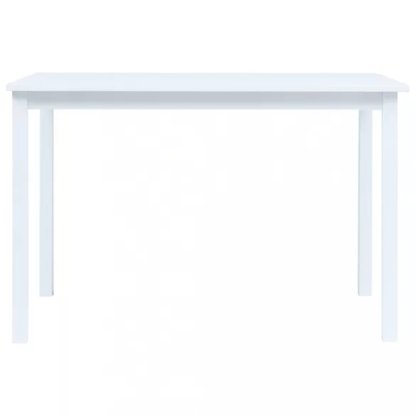 fehér tömör gumifa étkezőasztal 114 x 71 x 75 cm