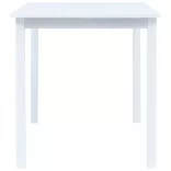 fehér tömör gumifa étkezőasztal 114 x 71 x 75 cm