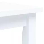 fehér tömör gumifa étkezőasztal 114 x 71 x 75 cm