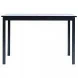 fekete tömör gumifa étkezőasztal 114 x 71 x 75 cm