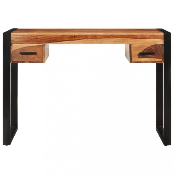 tömör akácfából íróasztal 2 fiókkal 110 x 50 x 77 cm