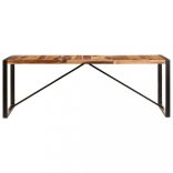 tömör akácfából étkezőasztal 220 x 100 x 75 cm