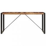 tömör akácfából étkezőasztal 140 x 70 x 75 cm