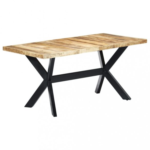 tömör nyers mangófa étkezőasztal 160 x 80 x 75 cm