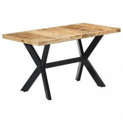 tömör nyers mangófa étkezőasztal 140 x 70 x 75 cm