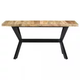 tömör nyers mangófa étkezőasztal 140 x 70 x 75 cm