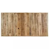 tömör nyers mangófa étkezőasztal 140 x 70 x 75 cm