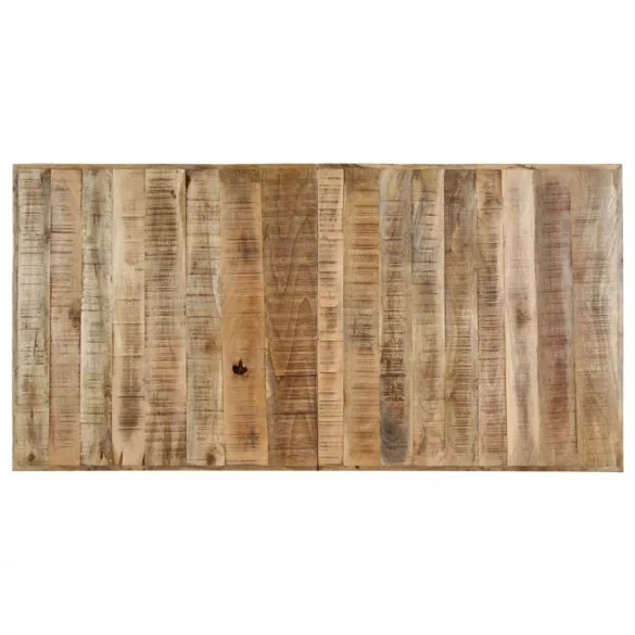 tömör nyers mangófa étkezőasztal 140 x 70 x 75 cm