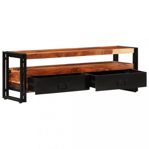 tömör akácfából TV-szekrény 120 x 30 x 40 cm