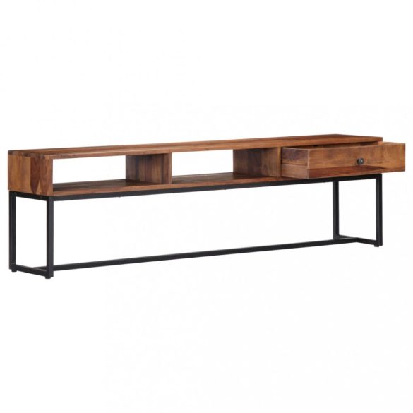 tömör akácfából TV-szekrény 160 x 30 x 45 cm