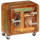 tömör újrahasznosított fa éjjeliszekrény 50 x 30 x 50 cm