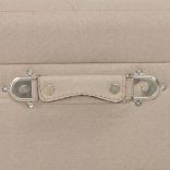 bézsszínű kárpitozott tárolóülőke 40 cm