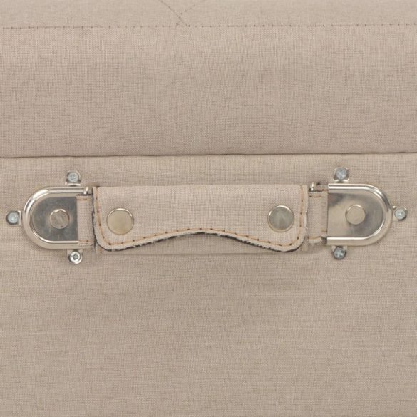 3 darab bézsszínű kárpitozott tárolóülőke