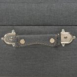 3 darab sötétszürke kárpitozott tárolóülőke