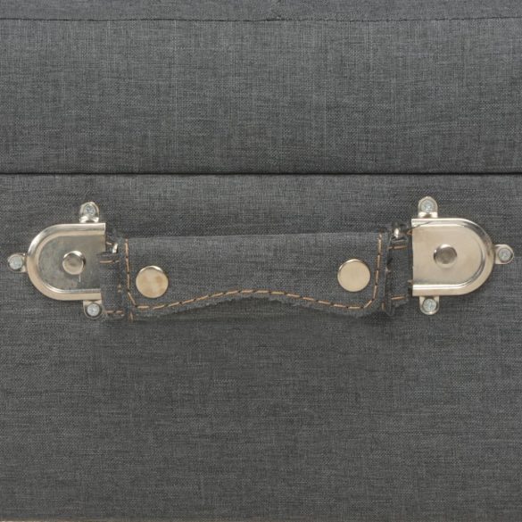 3 darab sötétszürke kárpitozott tárolóülőke