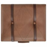 barna műbőr tárolóülőke 40 cm