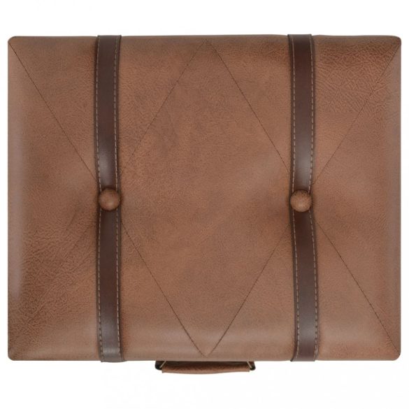 barna műbőr tárolóülőke 40 cm