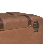 barna műbőr tárolóülőke 40 cm