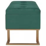 zöld bársonypad tárolórekesszel 105 cm