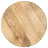 tömör mangófa és öntöttvas kisasztal 45 x (45-62) cm