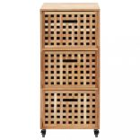 tömör diófa fürdőszobai szekrény 41 x 41 x 91 cm