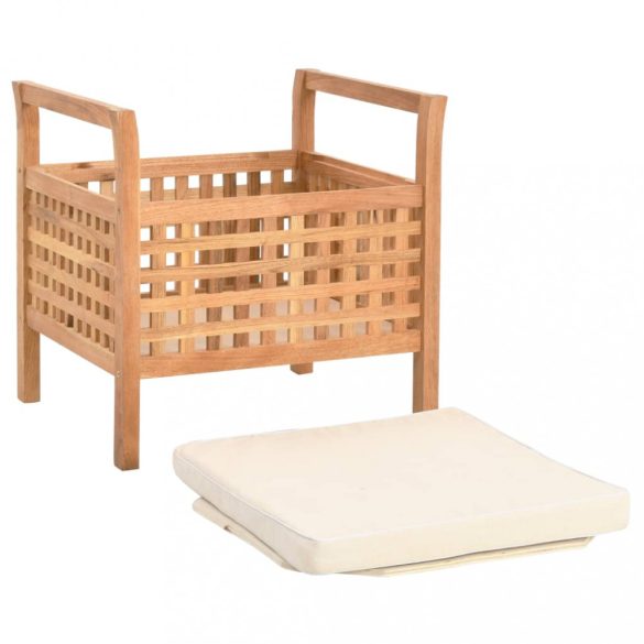 tömör diófa tárolópad 49 x 48 x 49 cm