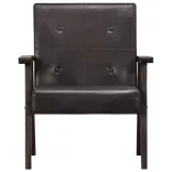 szürke valódi bőr karosszék