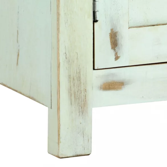világoskék tömör mangófa tálalószekrény 110 x 35 x 70 cm