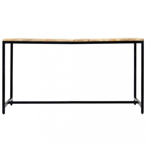 tömör nyers mangófa étkezőasztal 140 x 70 x 75 cm