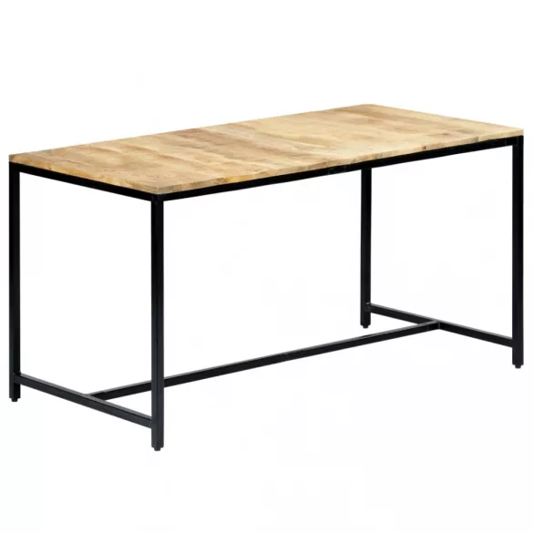 tömör nyers mangófa étkezőasztal 140 x 70 x 75 cm