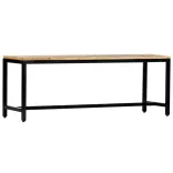 tömör, nyers mangófa étkezőpad 120 cm