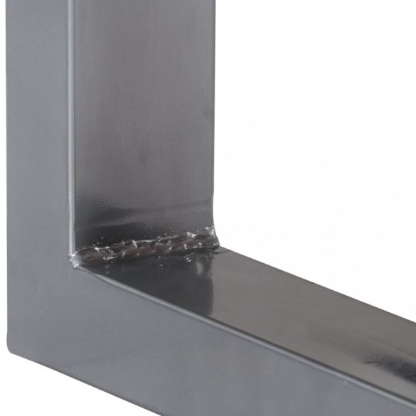 tömör akácfa és vas tálalóasztal 115 x 35 x 76 cm