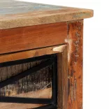 tömör újrahasznosított fa TV-szekrény 120 x 30 x 40 cm