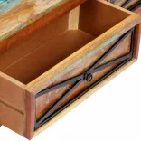 tömör újrahasznosított fa TV-szekrény 120 x 30 x 40 cm