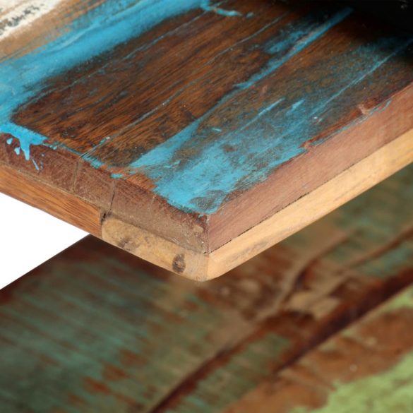 tömör újrahasznosított fa TV szekrény 130 x 40 x 40 cm