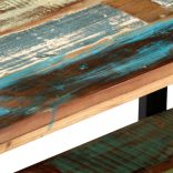 tömör újrahasznosított fa TV szekrény 130 x 40 x 40 cm