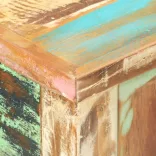 tömör újrahasznosított fa tálalóasztal 120 x 40 x 75 cm