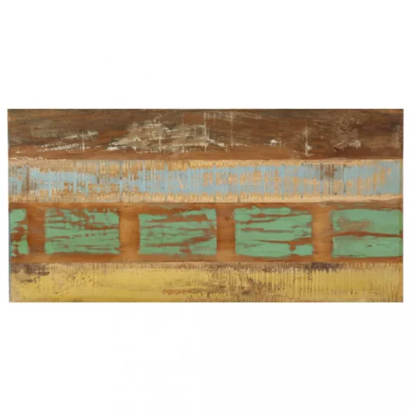 tömör újrahasznosított fa étkezőasztal 120 x 60 x 76 cm