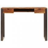 tömör akácfából és acél asztal 110 x 55 x 78 cm