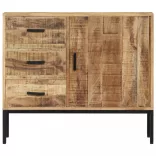 tömör mangófa tálalószekrény 88 x 30 x 71 cm