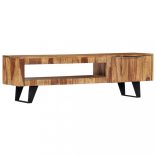 tömör akácfából TV-szekrény 140 x 30 x 40 cm