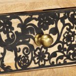 tömör mangófa TV-szekrény 100 x 30 x 45 cm