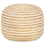 kézzel készült juta puff 45 x 30 cm