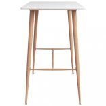 fehér bárasztal 120 x 60 x 105 cm