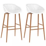 2 db fehér bárszék