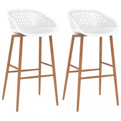 2 db fehér bárszék