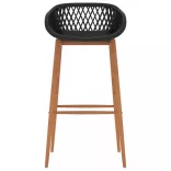 4 db fekete bárszék